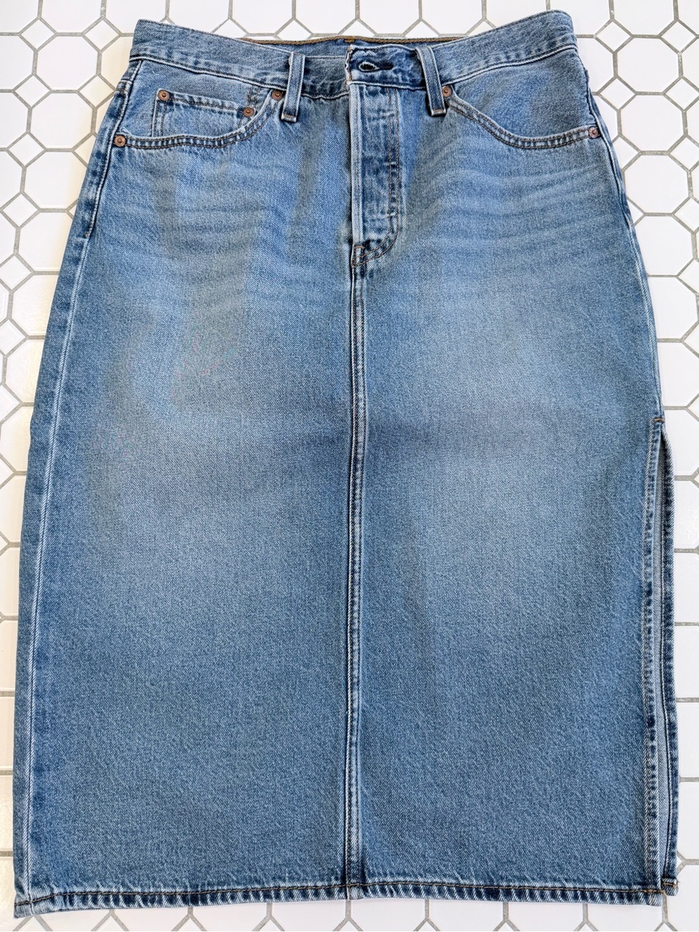 Levi's Medium Blue Denim Skirt